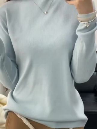 秋冬必备的打底衫上身真的赢麻了啊,面料软软糯糯好舒服,颜色明媚又显白#秋冬打底衫#打底衫搭配 #显白天花板#气质洋气#时尚百搭
