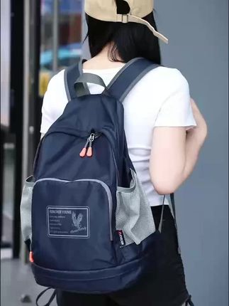 意大利进口折叠双肩包NEVE男女轻便干湿分离旅游户外书包通勤背包