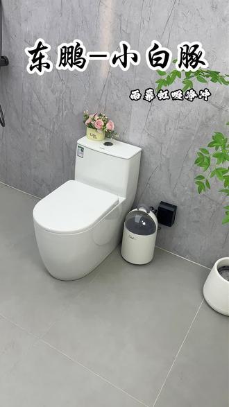东鹏新款小白豚马桶,34个出水孔360度雨幕冲刷,缓降盖板,人体工学座圈!#马桶 #东鹏小白豚马桶 #马桶推荐 #家装卫浴 #卫浴