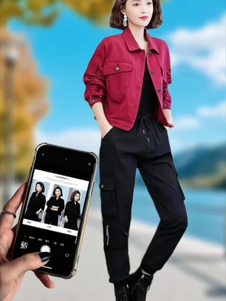 2025网红爆款牛仔外套女韩版工装上衣设计感外套牛仔夹克8118#外套穿搭 #牛仔外套#牛仔衣#夹克#夹克外套