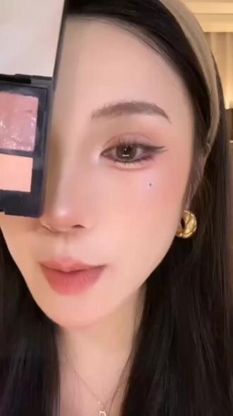 膏转粉三色眼影盘服帖不飞粉微珠光妆容颜色百搭日常 #眼妆 #美妆分享 #今日妆容 #化妆 #金粉眼影
