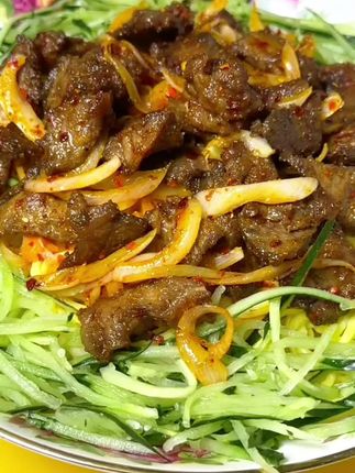 ##美食 #黄面 #黄面条 #黄面爱上烤肉 #黄面烤肉怎么做