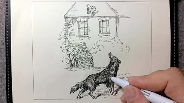 辱骂我的不是你,而是地势~
#原创作品 #黑白线描画 #手绘