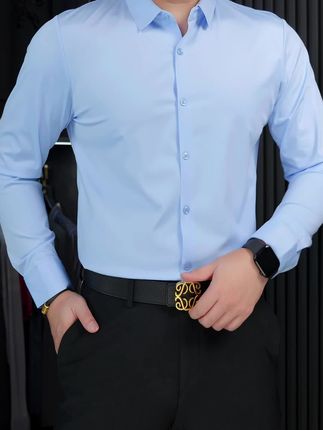 #男士无痕衬衫 #男士纯色衬衫 #男士衬衫推荐 #男士百搭衬衫