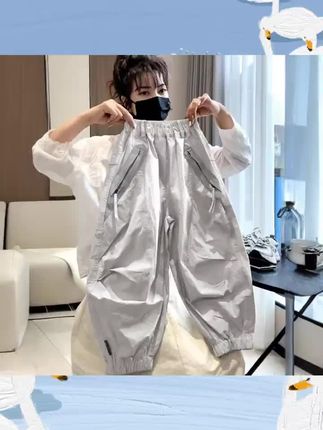 【纯棉水洗】男童裤子春季儿童休闲裤2025新款中大童男孩长裤薄款帅#童裤 #儿童休闲裤 #男童裤子