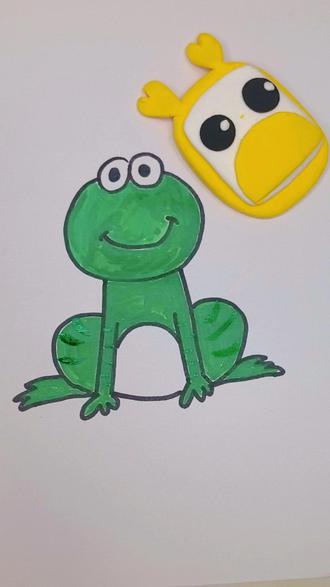 恭喜你学会了用正反二画青蛙🐸简笔画 #简笔画 #绘画过程 #一学就会系列 #青蛙 #儿童画