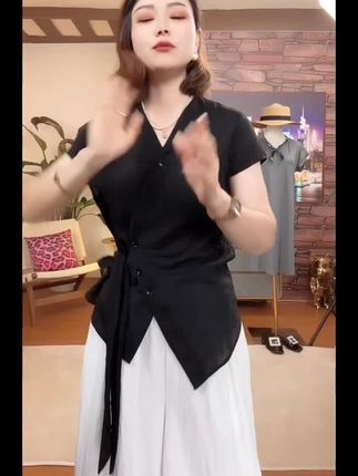 夏季新款时尚洋气百搭减龄显瘦女短袖气质T恤.上衣规格