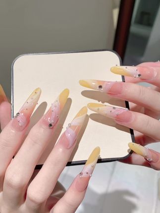 想要飘带好看 一定少不了美甲界新宠晕染液 #美甲💅 #美甲分享 #超好看的美甲 #菊籽美甲的故事 #夏天美甲
