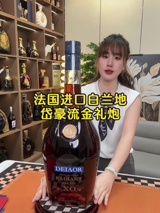 6L大容量,法国进口岱豪流金礼炮XO白兰地,40度 礼盒装 #白兰地