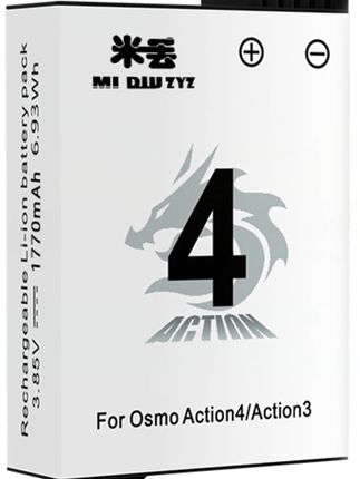 米丢适用DJI大疆action4/3充电器电池action5pro耐寒冷极电池配件#大疆action5pro #大疆action4 #大疆action #运动相机配件 #action5电池