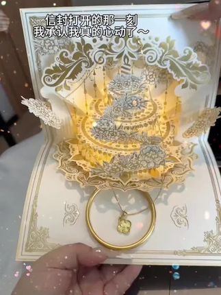 新款生日贺卡创意立体手绘高颜值精致惊喜生日礼物精美烫金高级感#礼物推荐 #精致饰品 #礼物礼物 #贺卡 #生日贺卡