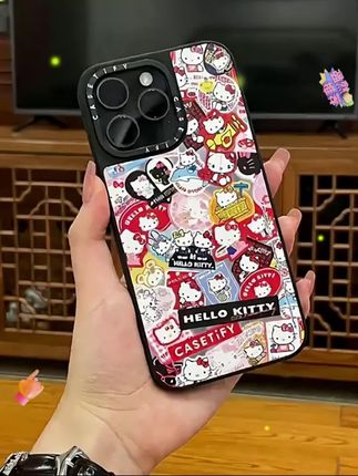 BANCA新款KT猫潮牌镜面适用苹果16promax iPhone15/14/13/12#手机壳苹果 #高级感手机壳 #简约手机壳