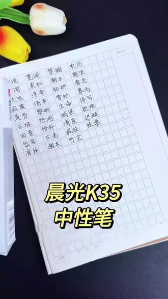 晨光K35按动中性笔#笔 #中性笔 #学习用品 #文具#文具安利