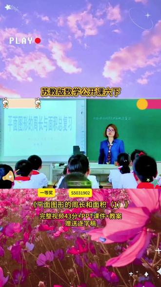 6-S5031902苏教版六下《平面图形的周长和面积(1)》 一等奖43分视频+ppt课件+教案+赠送逐字稿
#公开课 #优质课 #新课标 #课堂实录 #小学数学