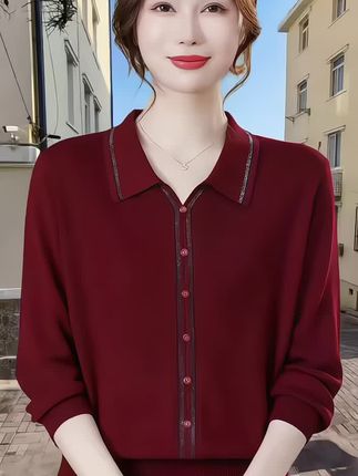 #针织衫 #时尚妈妈装 #百搭上衣 #大码女装 #谁穿谁好看