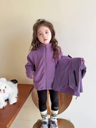 洋气时髦三合一儿童冲锋衣外套,品质推荐,赠送运费险!