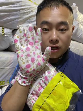 #干活手套 #劳保手套¥11.8到手12双花色PU