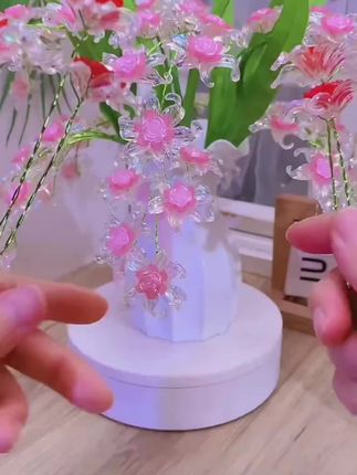 【送防摔花瓶】【冰雪玫瑰全套材料包】【送蝴蝶2只】冰雪玫瑰花#手工玫瑰花 #diy冰雪玫瑰花 #手工玫瑰花推荐 #玫瑰花材料包
