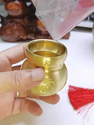 把它放在厨房的隐蔽处#厨房避火龙瓶 #纯铜葫芦 #好东西一起分享