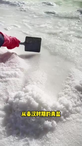 从秦汉时期的“青盐”到如今的国家地理标志产品,茶卡盐湖的采盐 故事已经讲了三千年#盐 #调味料 #无添加 #茶卡天然湖盐