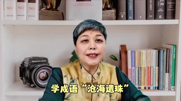 学成语“沧海遗珠” #成语 #传统文化