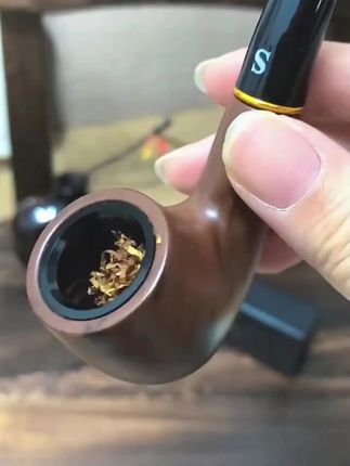 烟斗帽手工牛皮烟斗盖便携烟斗塞不掉灰烟斗专用配件工具男士烟具#创作者中心 #创作灵感 #烟斗 #创意烟斗 #送男友的礼物