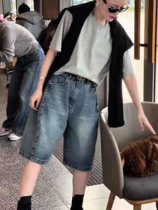 #宽松显瘦短裤新款大码#舒适百搭#气质时尚百搭