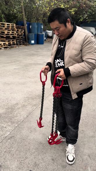 尖嘴大开口吊钩链条 #起重链条 #链条吊钩 #起重索具 #起重吊装 #锰钢链条