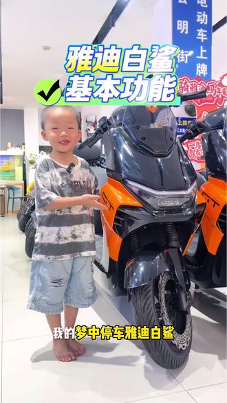 我的梦中情车,雅迪白鲨 基本功能按键讲解#新国标电动车首选 #雅迪白沙功能按键#雅迪白鲨音乐#近远光灯#雅迪新款白鲨90s