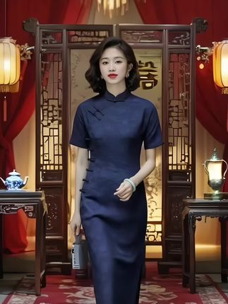 #优雅气质 #改良旗袍连衣裙 #改良旗袍穿搭 #高端大气 #婚庆礼服