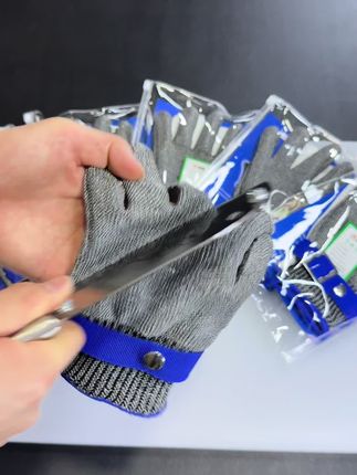 9级钢丝防切割手套#钢丝手套 #防割手套 #劳保手套 #手套