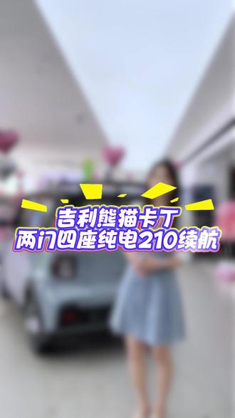 吉利熊猫卡丁 吉利熊猫卡丁 两门四座纯电210续航#吉利熊猫mini #熊猫勇士 #五月超享购吉利狂欢节