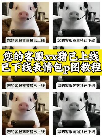您的客服xx猪已上线已下线表情包p图教程#客服猪 #客服猪猪 #醒图 #醒图创作者 #客服已上线 客服已上线 客服已下线表情包 客服已上线表情包 客服表情包p图 你的客服猪已上线表情