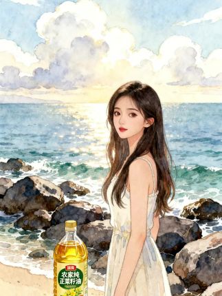 菜籽油降价了哦,有喜欢吃菜籽油的家人们着手了哈!#三农 #农村生活