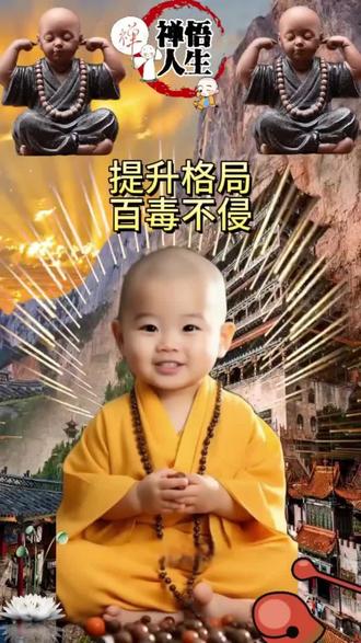 禅悟人生励志情感语录/剪同款导入自拍视频或照片即可#剪映视频制作 #一禅小和尚语录 #禅悟人生 #小和尚 #修心修行