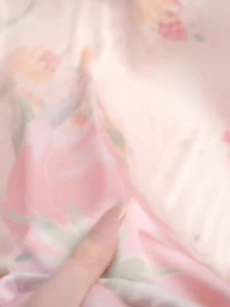 达芬奇密码睡衣女士爆2025新款闲花弄影短袖冰雪丝睡衣家居服套装#穿搭 #减龄气质 #优雅气质 #夏装 #舒适家居服