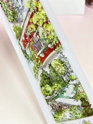 伊莎贝拉和拾光小镇#手帐造景拼贴 #手帐er手帐日常