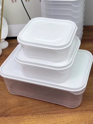 【时尚收纳】多功能密封冰箱盒【10/6件套】水果蔬菜保鲜盒#厨房小助手