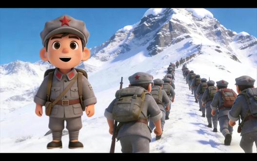 三下美术 | 《红色的烙印》 美术课【Ai赋能动画小人】 三年级美术|AI小红军导入✨红色烙印课堂太好上了
谁懂啊!三年级红色主题美术课《红色的烙印》
用AI小红军动画小人导入直接拿捏课堂氛围🔥
AI小红军讲解员元气登场:
“同学们好呀~我是你们的小红军讲解员!
今天带大家开启超有意义的红色之旅🚩
看!雪山之上红军战士们坚定前行
翻雪山、过草地、越大河,不畏严寒饥饿
想知道是什么信念支撑着他们吗?
今天一起走进《红色的烙印》
感受长征精神,动手创作红色作品吧!”
搭配长征动画+雪山队伍素材
课堂氛围感拉满,孩子全程专注不走神
红色教育+美术实践完美结合
三年级娃也能轻松get长征精神💪
#小学美术 #三年级美术 #红色烙印 #AI赋能课堂 #红色的烙印