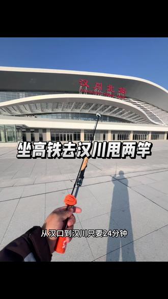 坐高铁去汉川摘草莓,顺便甩两竿,从汉口到汉川北站只要24分钟,太方便了!#沪渝蓉沿江高铁 #汉川北站 #户外钓鱼 #路亚野钓