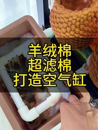 羊绒棉+超滤棉+堵水克星,过滤不出空气缸,我把你鱼缸的水喝了。#鱼缸过滤 #养鱼日记 #过滤棉 #水族用品 #新手养鱼 @DOU+小助手