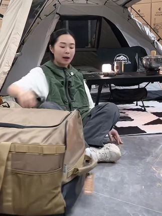 大容量拖轮包,1800D牛津布,防水、耐磨,搬家露营、户外露营必备#收纳包#露营用品#露营必备#携带方便#结实耐用