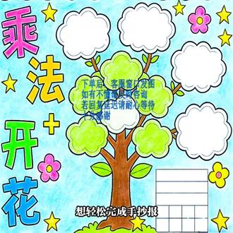 孩子画画愁坏家长?这份手抄报模板来帮忙! 孩子学数学总犯难?手绘手抄报帮你搞定!#干货分享