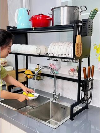 防尘碗碟沥水收纳架#家居好物 #厨房好物 #实用好物 #非常方便实用 #置物架