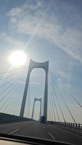 原来黄河大桥真的可以体验开飞机的感觉#起飞🛫