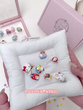 Kitty控集合啦~#hellokitty #diy #beads串珠 #手绘珠子diy