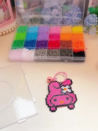 超火的拼豆给女儿安排上啦!一整套实现拼豆自由#拼豆豆手工#拼豆豆DIY套装#拼豆豆