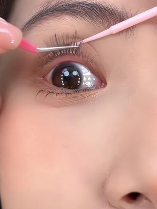 手残党福音!软态无梗免胶假睫毛! 关键真的可以贴着睡觉!巨好看舒服!淡颜人真心想半永久的人生感睫毛#免胶水假睫毛 #眼妆 #假睫毛 #新手化妆