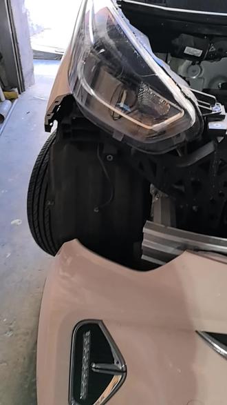 奇瑞小蚂蚁前杠修复#汽车保养与维修