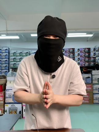 #骑车面罩 #围脖一体帽 #围脖帽子 #冬季骑车必备 #电动车必备